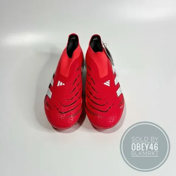 Adidas Predator Elite Laceless FG Soccer Cleats Lucid Red  display picture 2